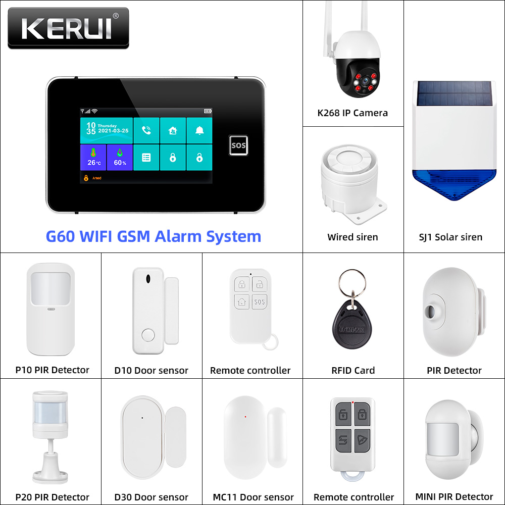 Home Automation Diy Kit - KERUI Tuya Alarm Panel DIY Your